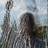 Water bubbles on glass before window cleaning