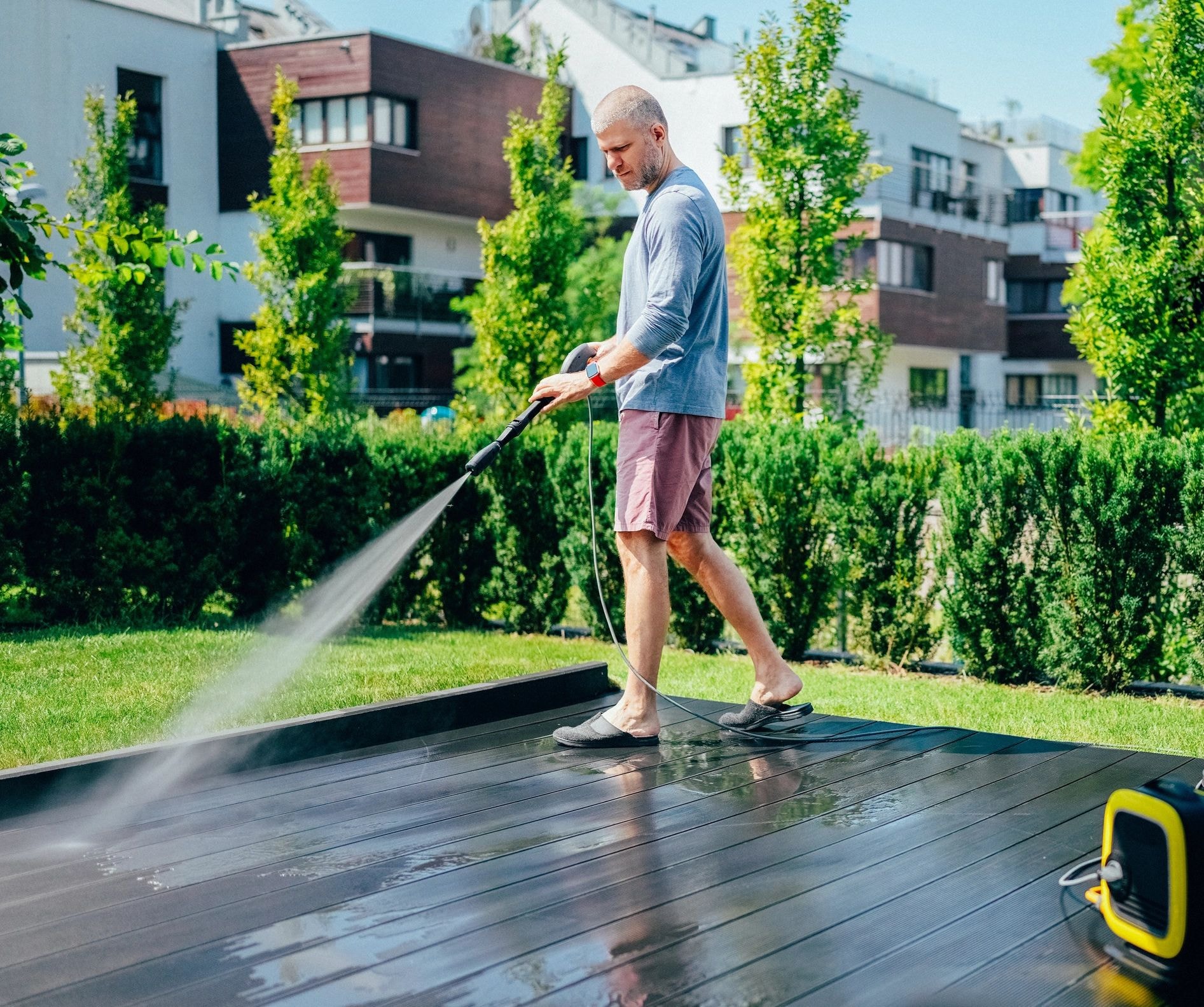 Deck and exterior pressure washing
